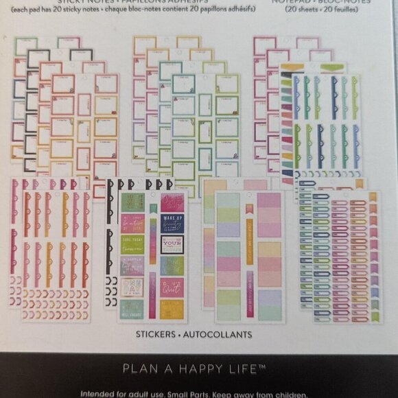 NWT Sweat Smile Repeat 638 Happy Planner Accessory Pack Stickers Fitness Workout - Picture 4 of 12